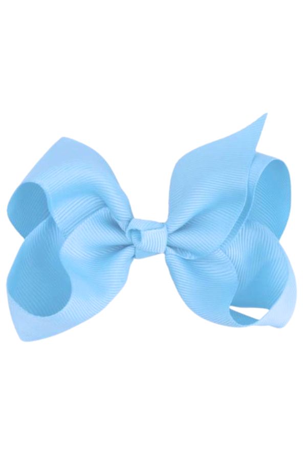 Sky Blue Grosgrain Hair Bow