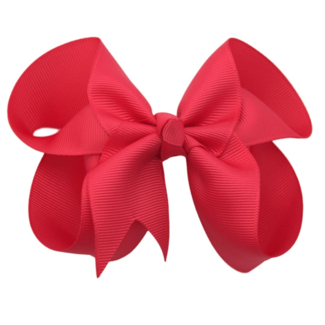 Red Grosgrain Hair Bow