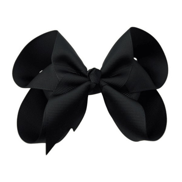 Black Grosgrain Hair Bow