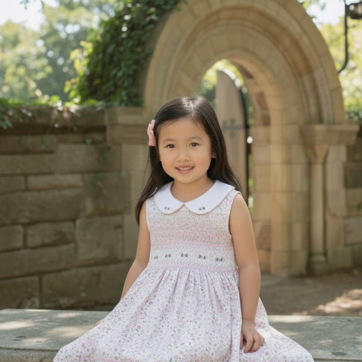 Lillian Hand Smocked Dress