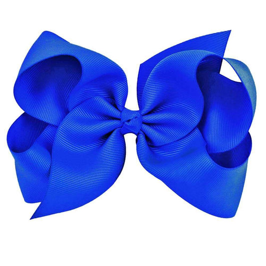 Royal Blue Grosgrain Hair Bow